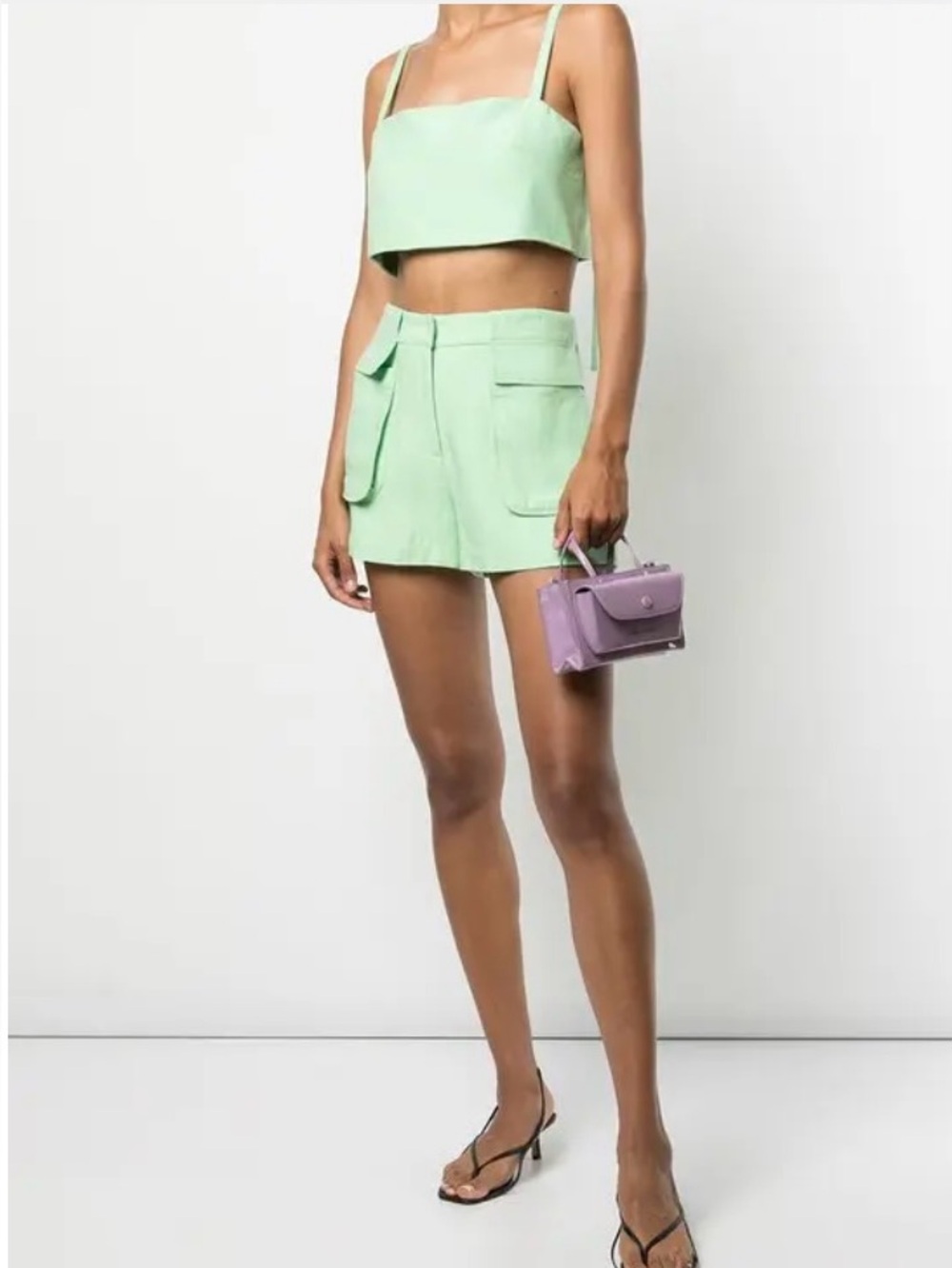Alexis Lesly Cropped Tank in Mint S
